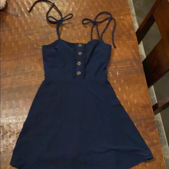 Dresses & Skirts - navy blue sun dress!!